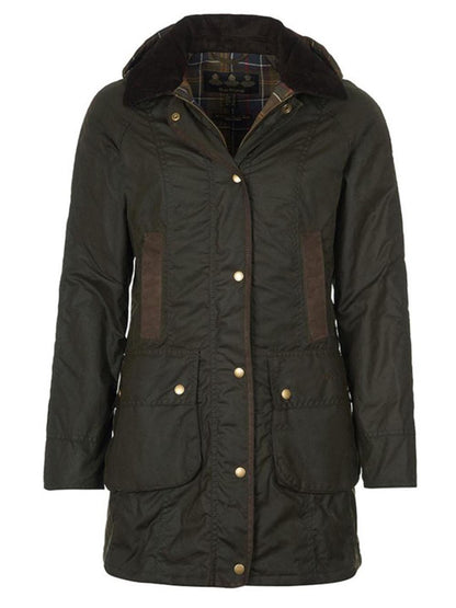 BOWER WAX JACKET Barbour Giubbino Donna Lwx0534 Verde oliva