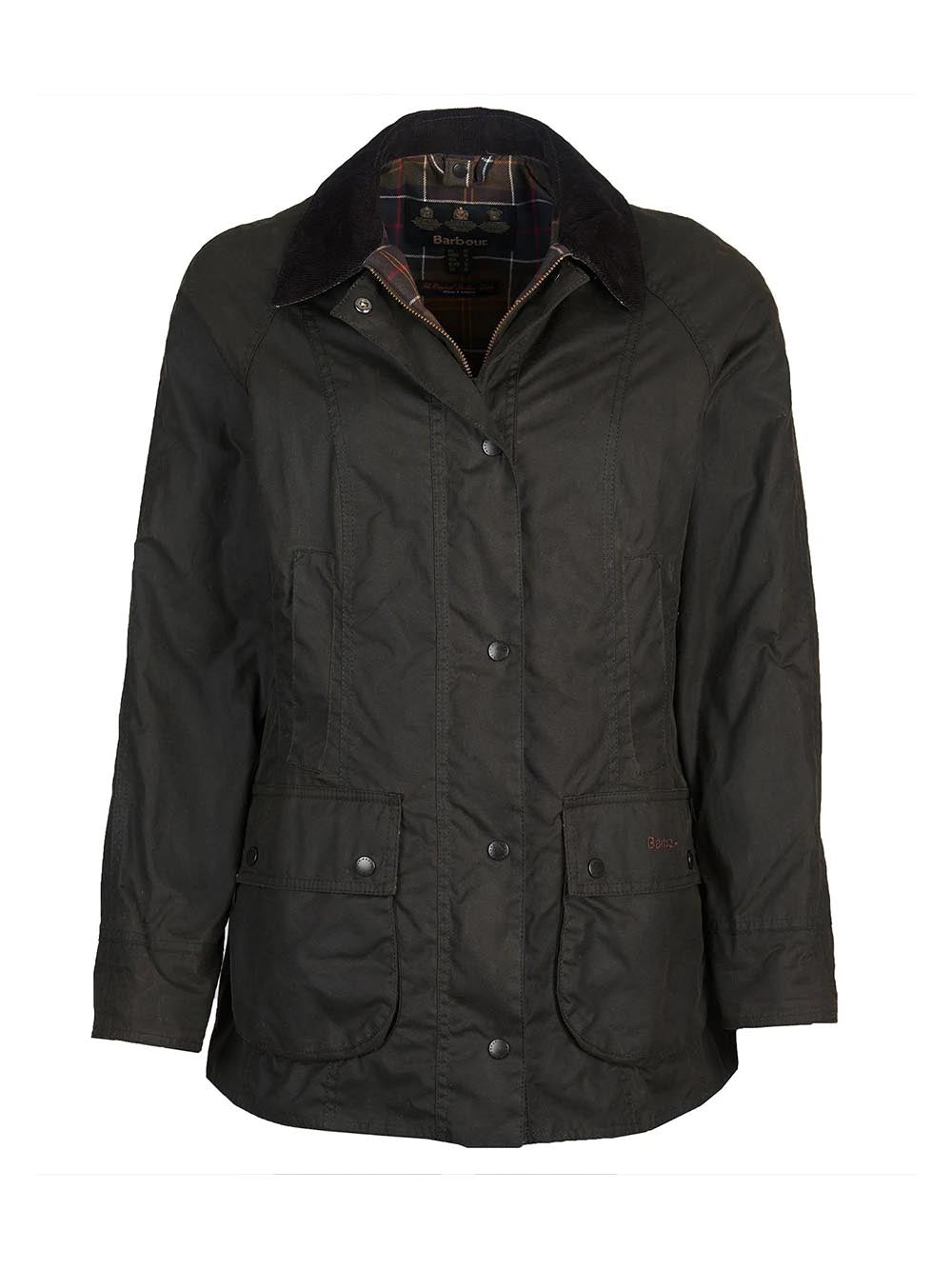 CLASSIC BEADNELL WAX JACKET Barbour Giubbino Donna Lwx0668 Verde oliva