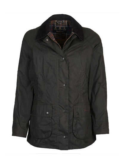 CLASSIC BEADNELL WAX JACKET Barbour Giubbino Donna Lwx0668 Verde oliva