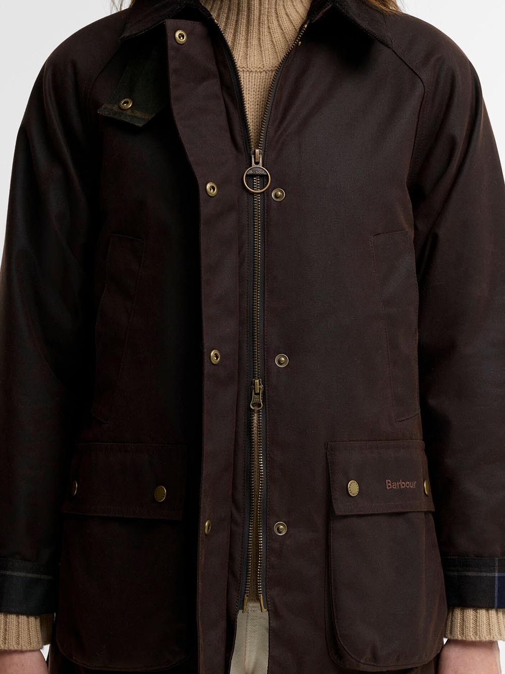 ACORN WAX JACKET Barbour Giubbino Donna Lwx0752 Marrone