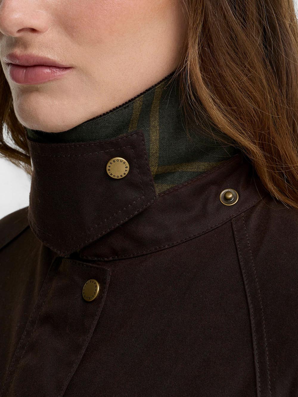ACORN WAX JACKET Barbour Giubbino Donna Lwx0752 Marrone
