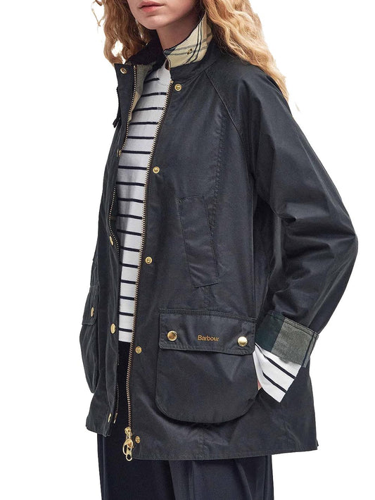 MODERN BEADNELL WAX Barbour Giubbino Donna Lwx1402 Verde