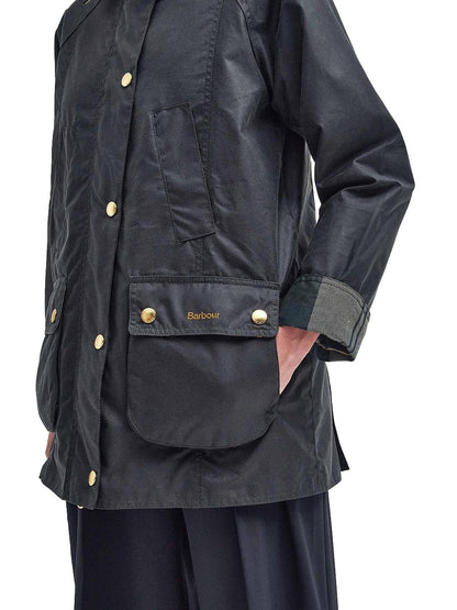 MODERN BEADNELL WAX Barbour Giubbino Donna Lwx1402 Verde