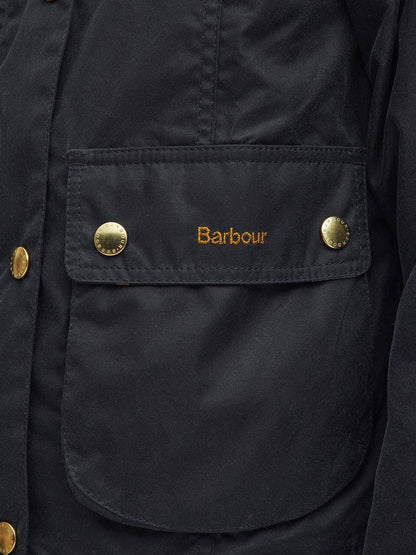 CROPPED BEADNELL WAX Barbour Giubbino Donna Lwx1403 Verde scuro