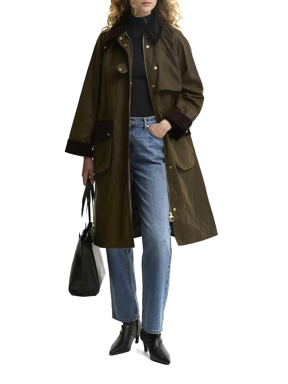 KIRKLEES WAX JACKET Barbour Giubbino Donna Lwx1570 Verde oliva