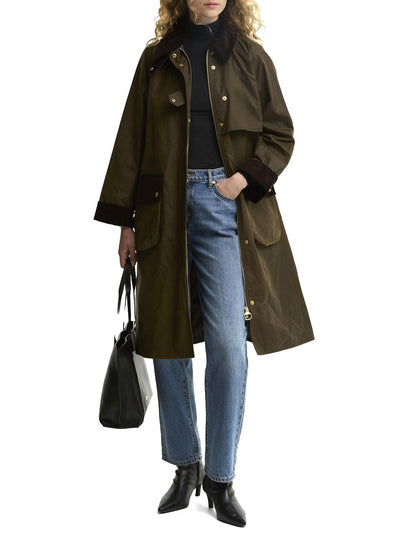KIRKLEES WAX JACKET Barbour Giubbino Donna Lwx1570 Verde oliva