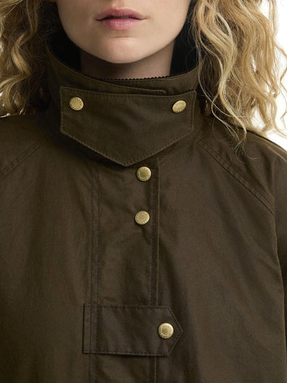 KIRKLEES WAX JACKET Barbour Giubbino Donna Lwx1570 Verde oliva
