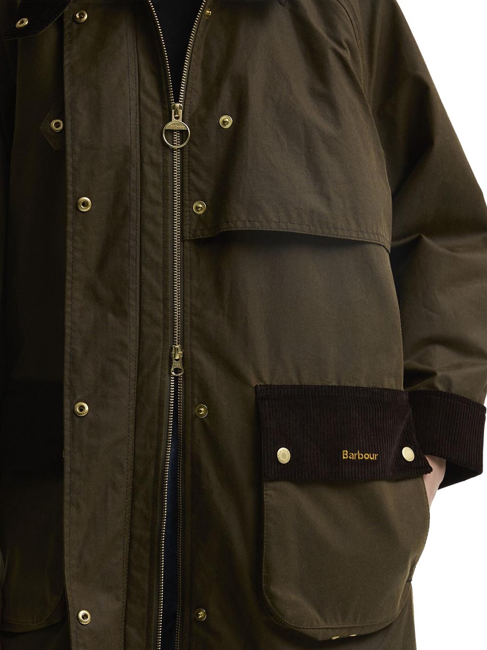 KIRKLEES WAX JACKET Barbour Giubbino Donna Lwx1570 Verde oliva