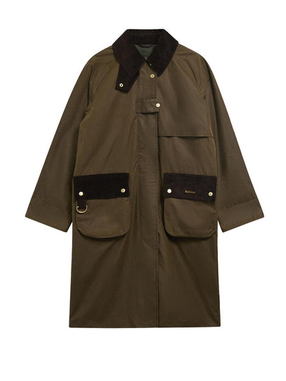 KIRKLEES WAX JACKET Barbour Giubbino Donna Lwx1570 Verde oliva