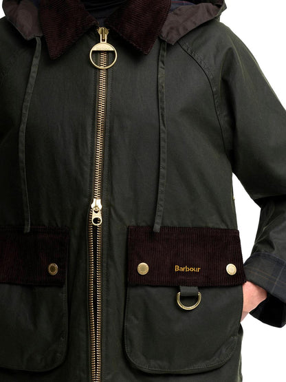 CARVILLE WAX JACKET Barbour Giubbino Donna Lwx1578 Verde