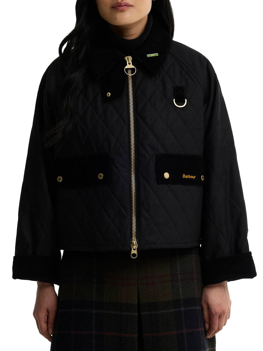 ICONS QUILTED SPEY WAX JACKET Barbour Giubbino Donna Lwx1580 Nero
