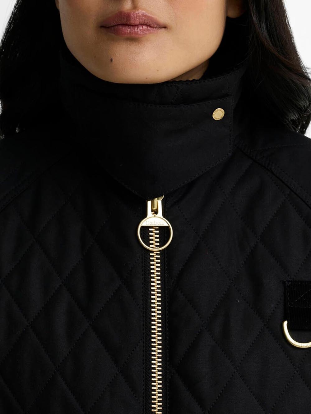 ICONS QUILTED SPEY WAX JACKET Barbour Giubbino Donna Lwx1580 Nero
