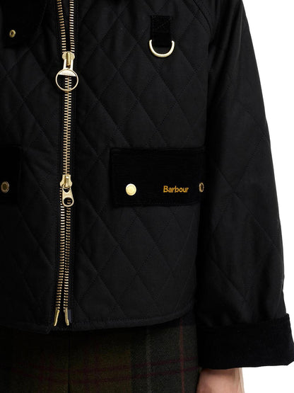 ICONS QUILTED SPEY WAX JACKET Barbour Giubbino Donna Lwx1580 Nero