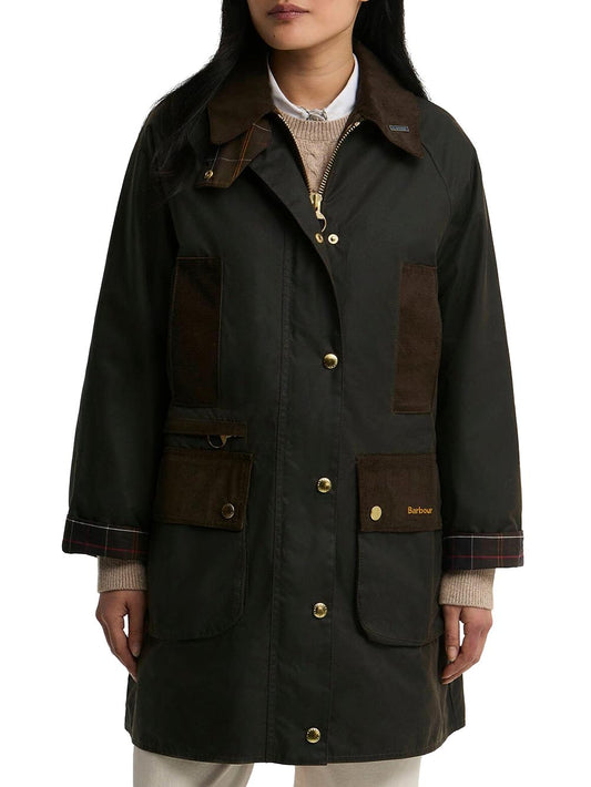 ICONS MODERN BEAUFORT WAX JKT Barbour Giubbino Donna Lwx1583 Verde oliva