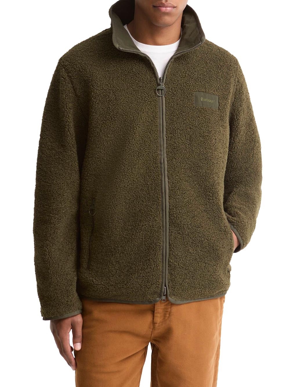 REVERSIBLE FLEECE JACKET Barbour Giubbino Uomo Mfl0195 Verde