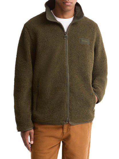 REVERSIBLE FLEECE JACKET Barbour Giubbino Uomo Mfl0195 Verde