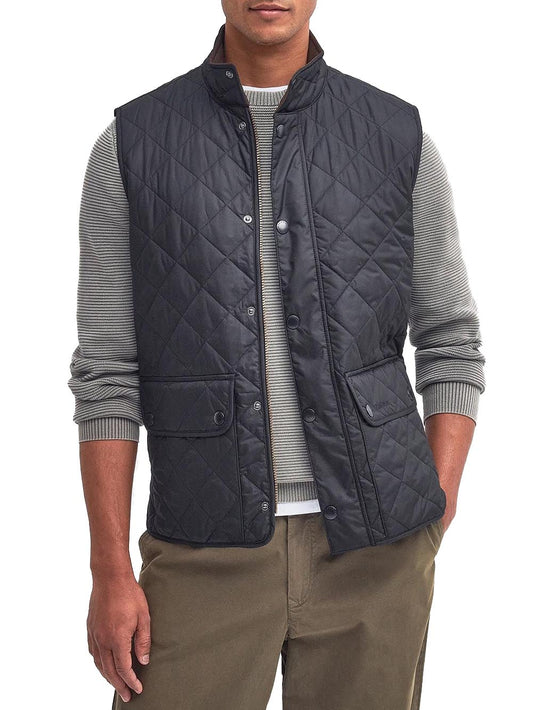 NEW LOWERDALE GILET Barbour Smanicato Uomo Mgi0245 Blu