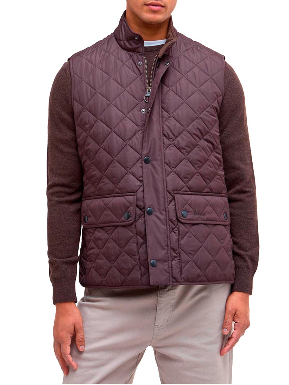 NEW LOWERDALE GILET Barbour Smanicato Uomo Mgi0245 Marrone