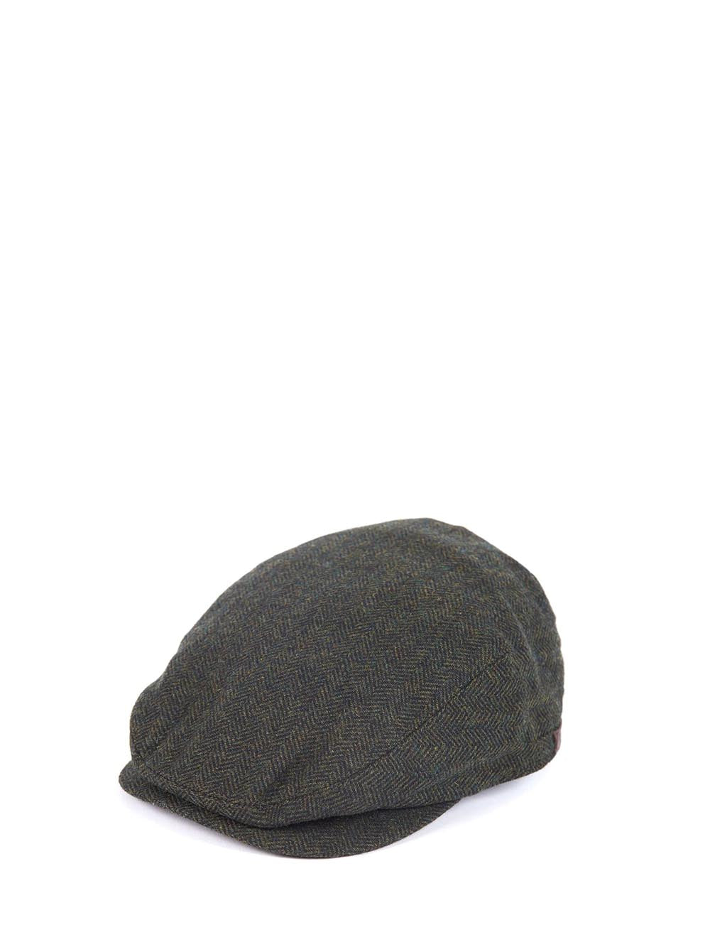 BARLOW FLAT CAP Barbour Cappello Uomo Mha0483 Verde oliva
