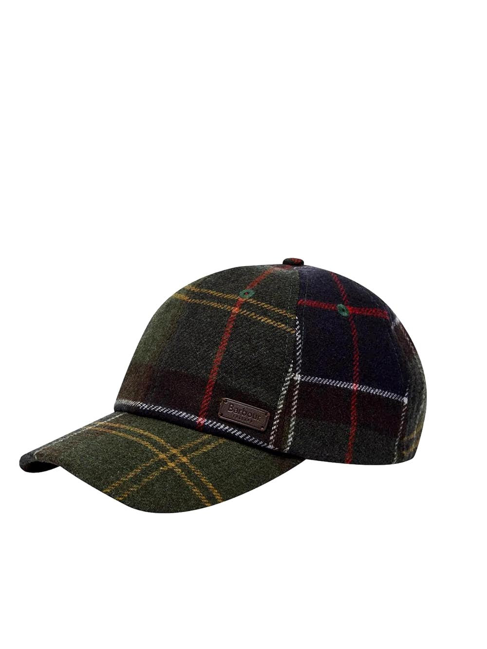 GALINGALE TARTAN SPORTS CAP Barbour Cappello Uomo Mha0553 Verde