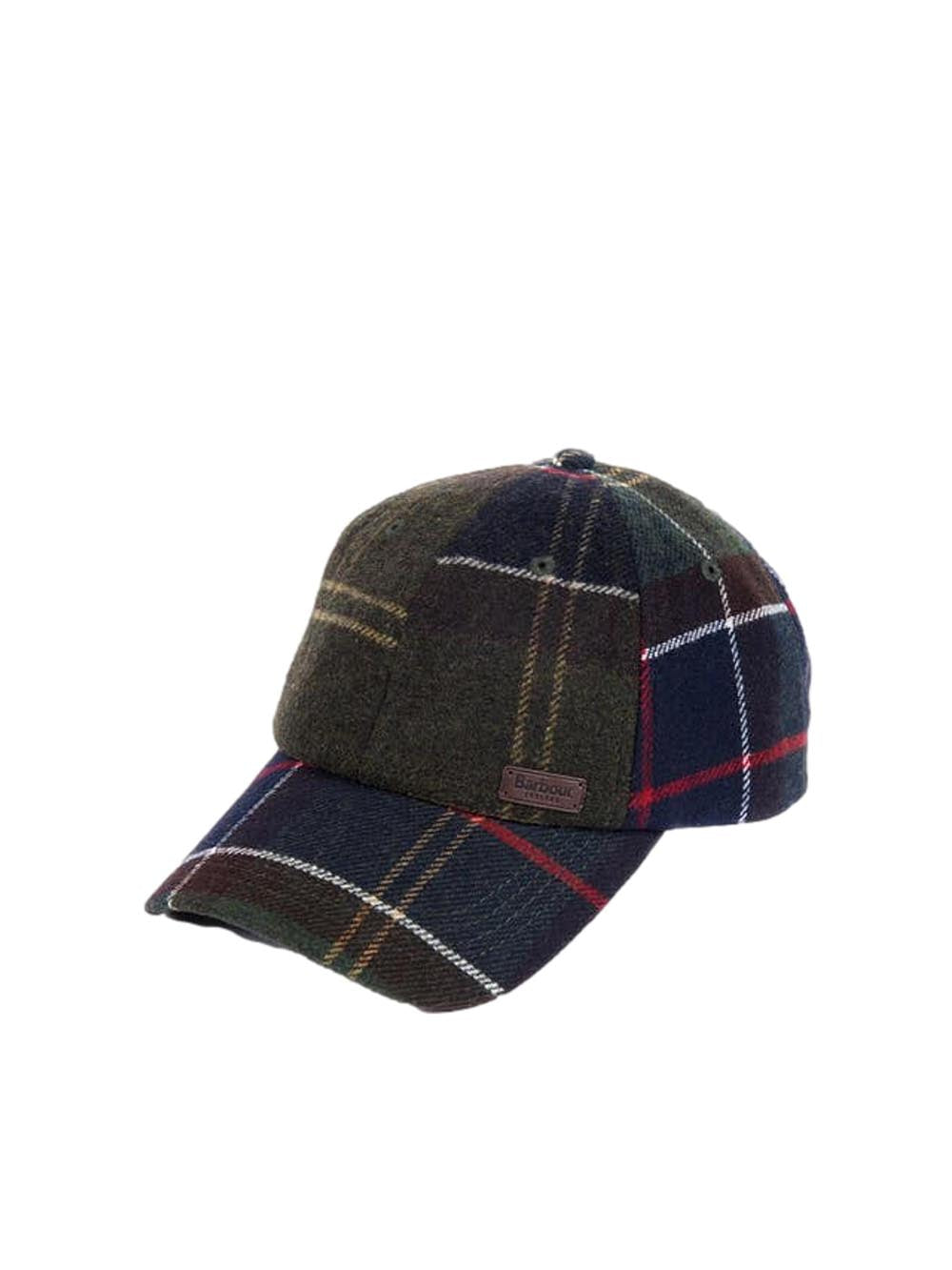 GALINGALE TARTAN SPORTS CAP Barbour Cappello Uomo Mha0553 Verde