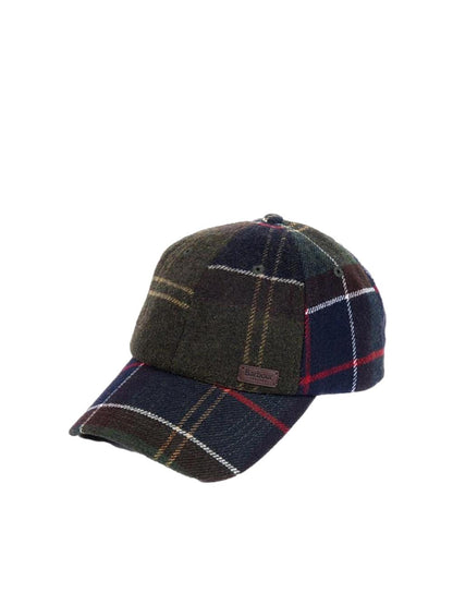 GALINGALE TARTAN SPORTS CAP Barbour Cappello Uomo Mha0553 Verde