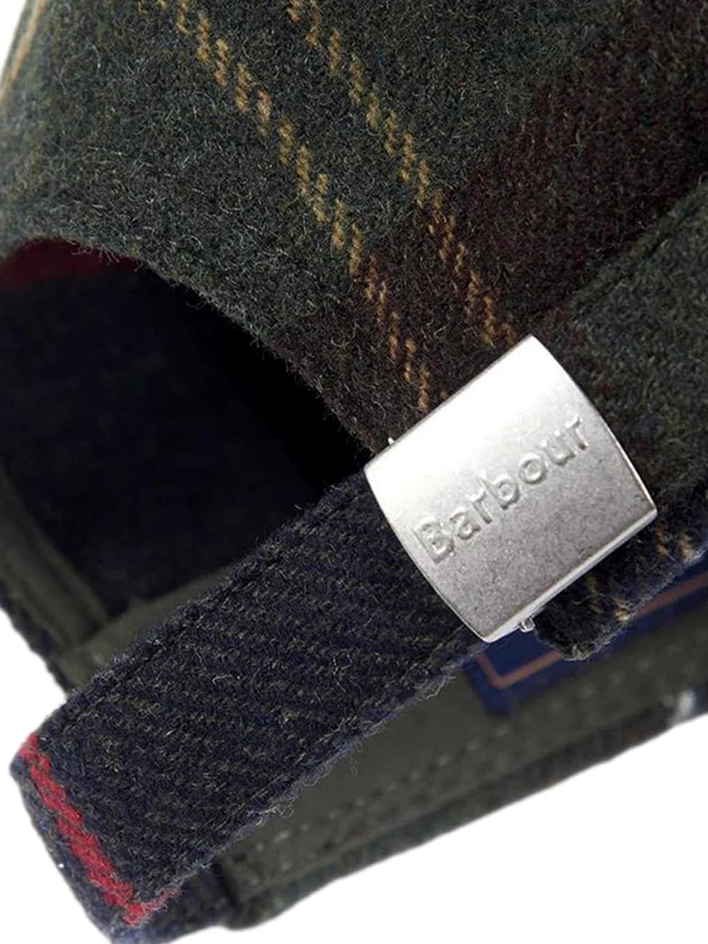 GALINGALE TARTAN SPORTS CAP Barbour Cappello Uomo Mha0553 Verde