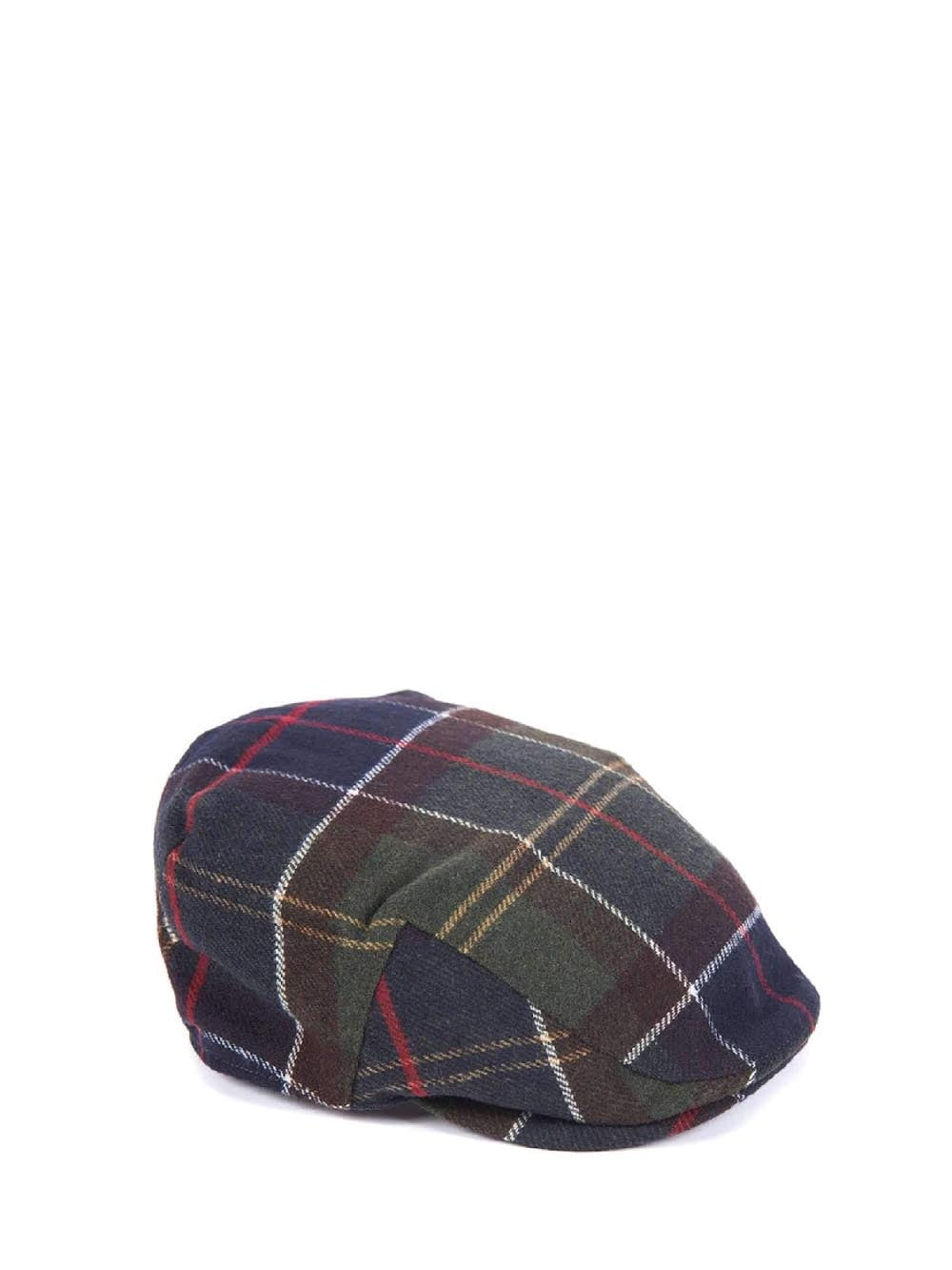 GALLINGALE TARTAN FLAT CAP Barbour Cappello Uomo Mha0558 Verde