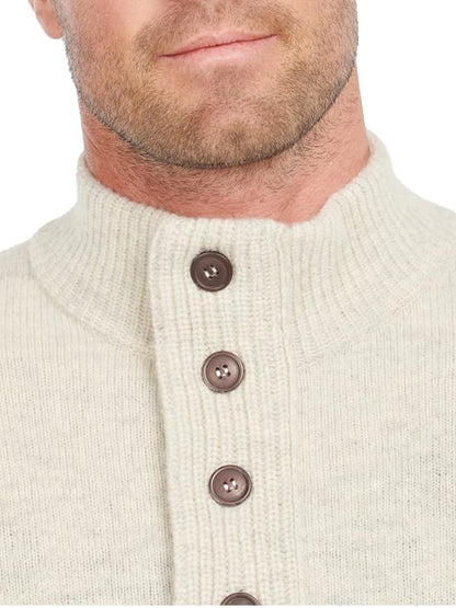 ESSENTIAL PATCH HALF ZIP Barbour Maglia Uomo Mkn0585 Grigio chiaro