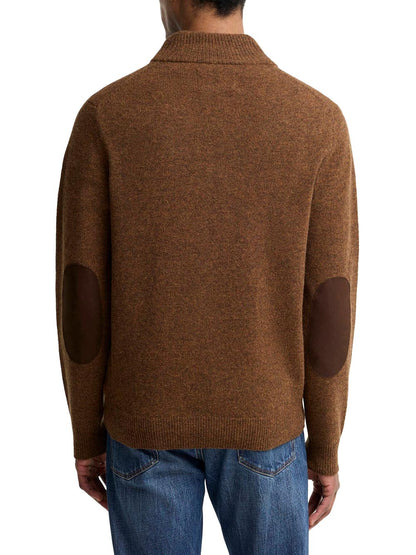ESSENTIAL PATCH HALF ZIP Barbour Maglia Uomo Mkn0585 Marrone