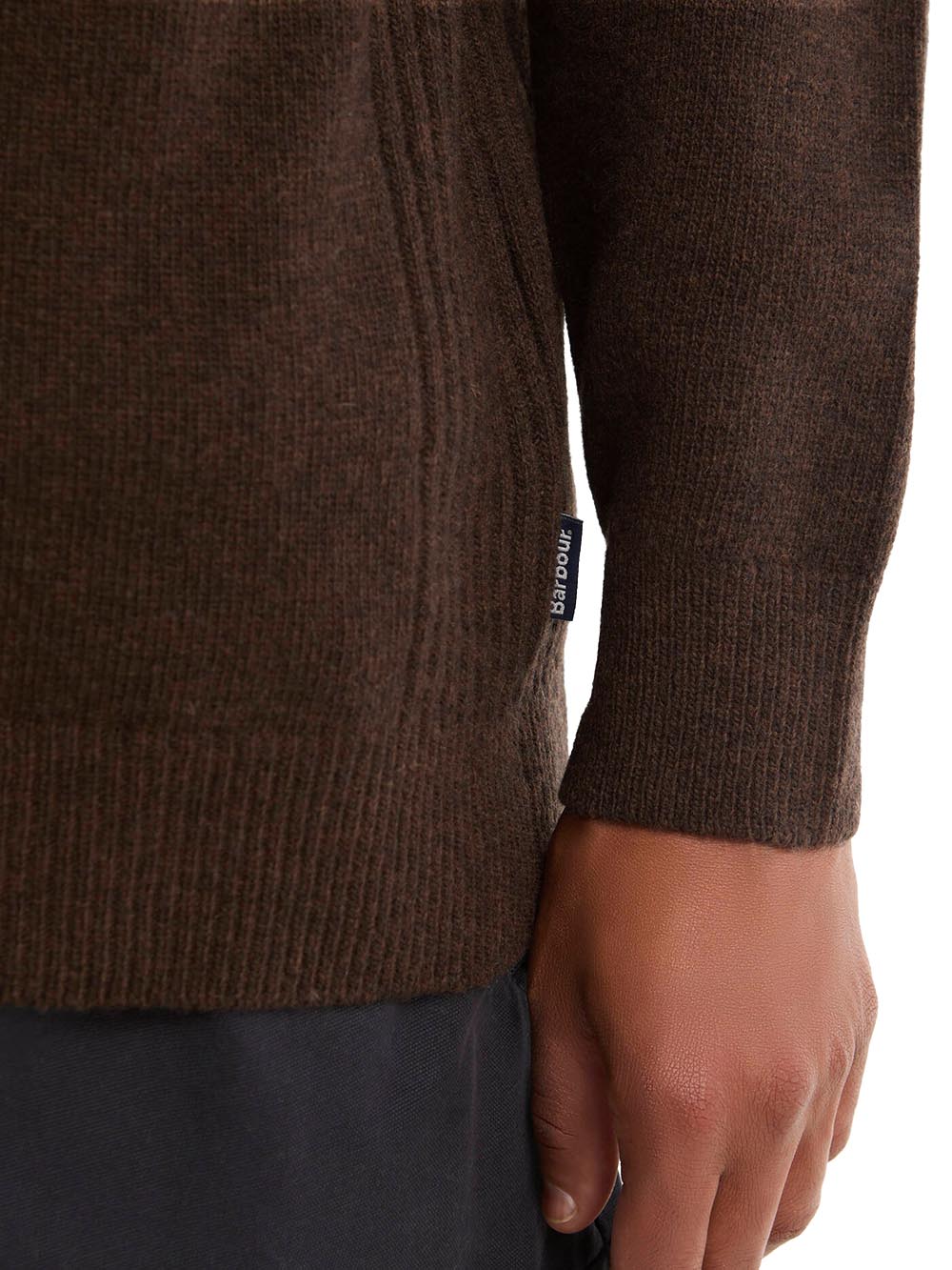 HOLDEN HALF ZIP Barbour Maglia Uomo Mkn0837 Marrone scuro