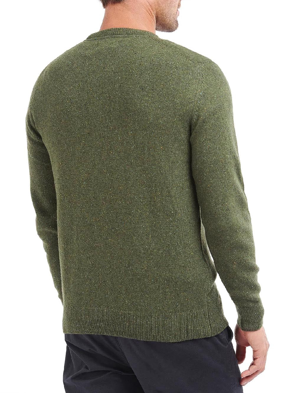 ESSENTIAL TISBURY CREW Barbour Maglia Uomo Mkn0844 Verde foresta