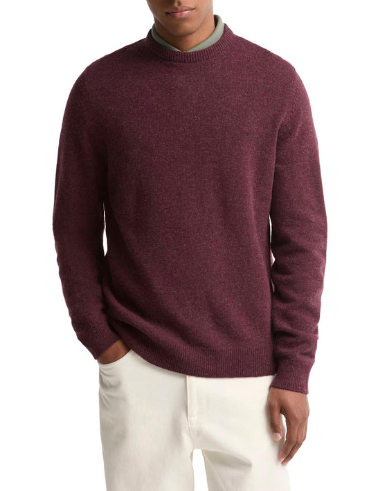 HOLDEN CREW NECK SWEATER Barbour Maglia Uomo Mkn1576 Vinaccio