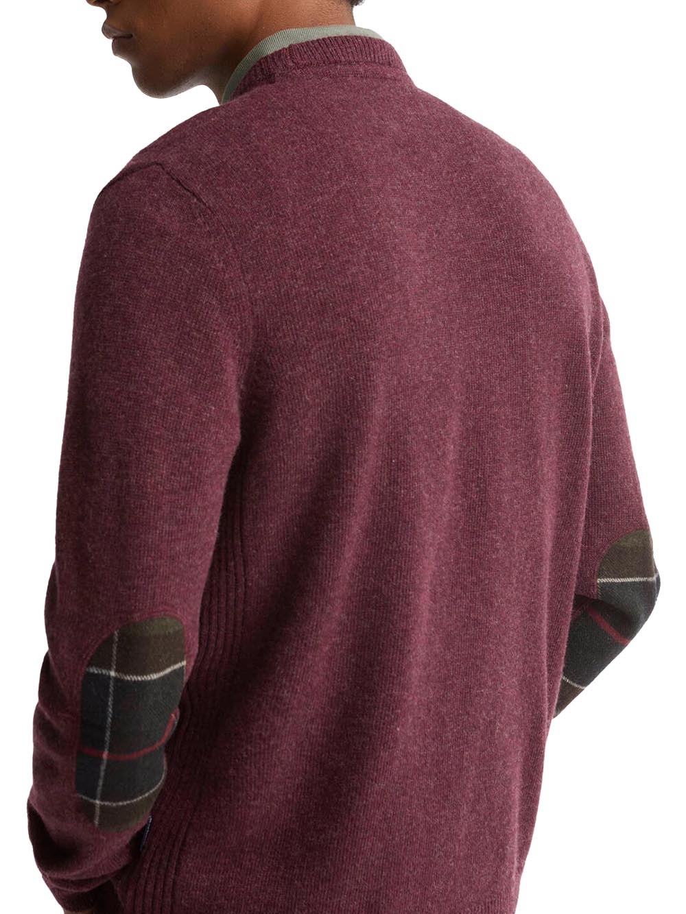 HOLDEN CREW NECK SWEATER Barbour Maglia Uomo Mkn1576 Vinaccio