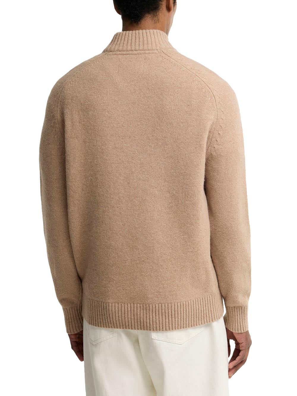 NEWTOWN HALF ZIP KNIT JUMPER Barbour Maglia Uomo Mkn1774 Beige