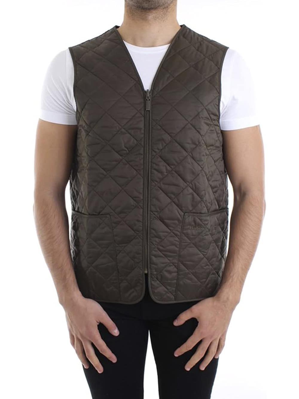 POLARQUILT WAISTCOAT ZIP LINER Barbour Smanicato Uomo Mli0002 Verde