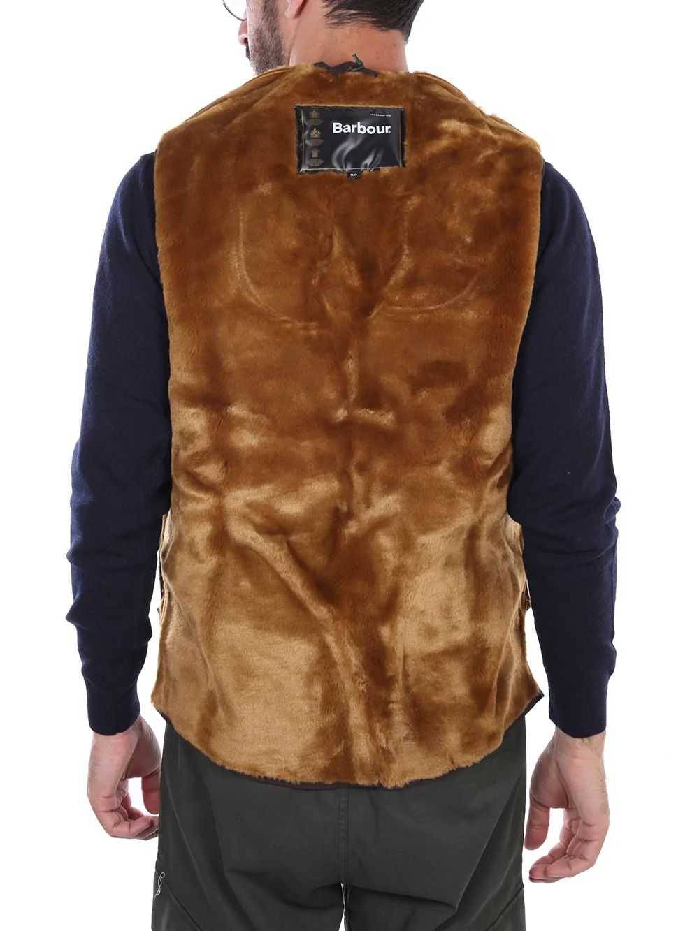 WARM PILE WAISTCOAT ZIP Barbour Smanicato Uomo Mli0004 Marrone
