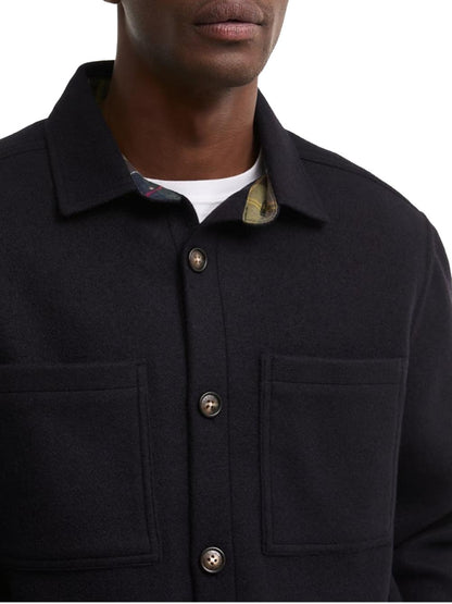 MARLTOWN TAIL WOOL BLEND OVSRT Barbour Camicia Uomo Mos0510 Blu