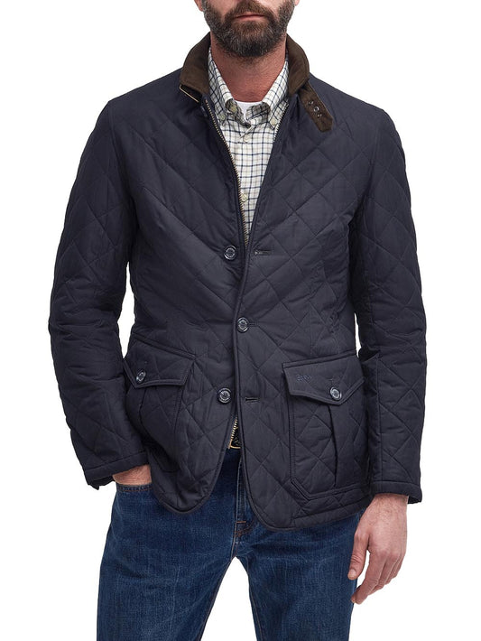 QUILTED LUTZ Barbour Giubbino Uomo Mqu0508 Blu