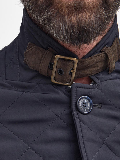 QUILTED LUTZ Barbour Giubbino Uomo Mqu0508 Blu