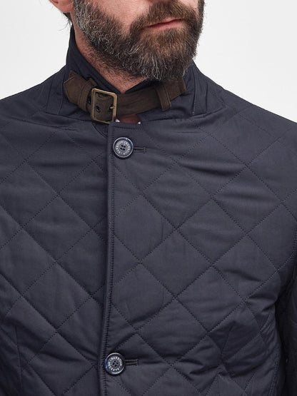 QUILTED LUTZ Barbour Giubbino Uomo Mqu0508 Blu
