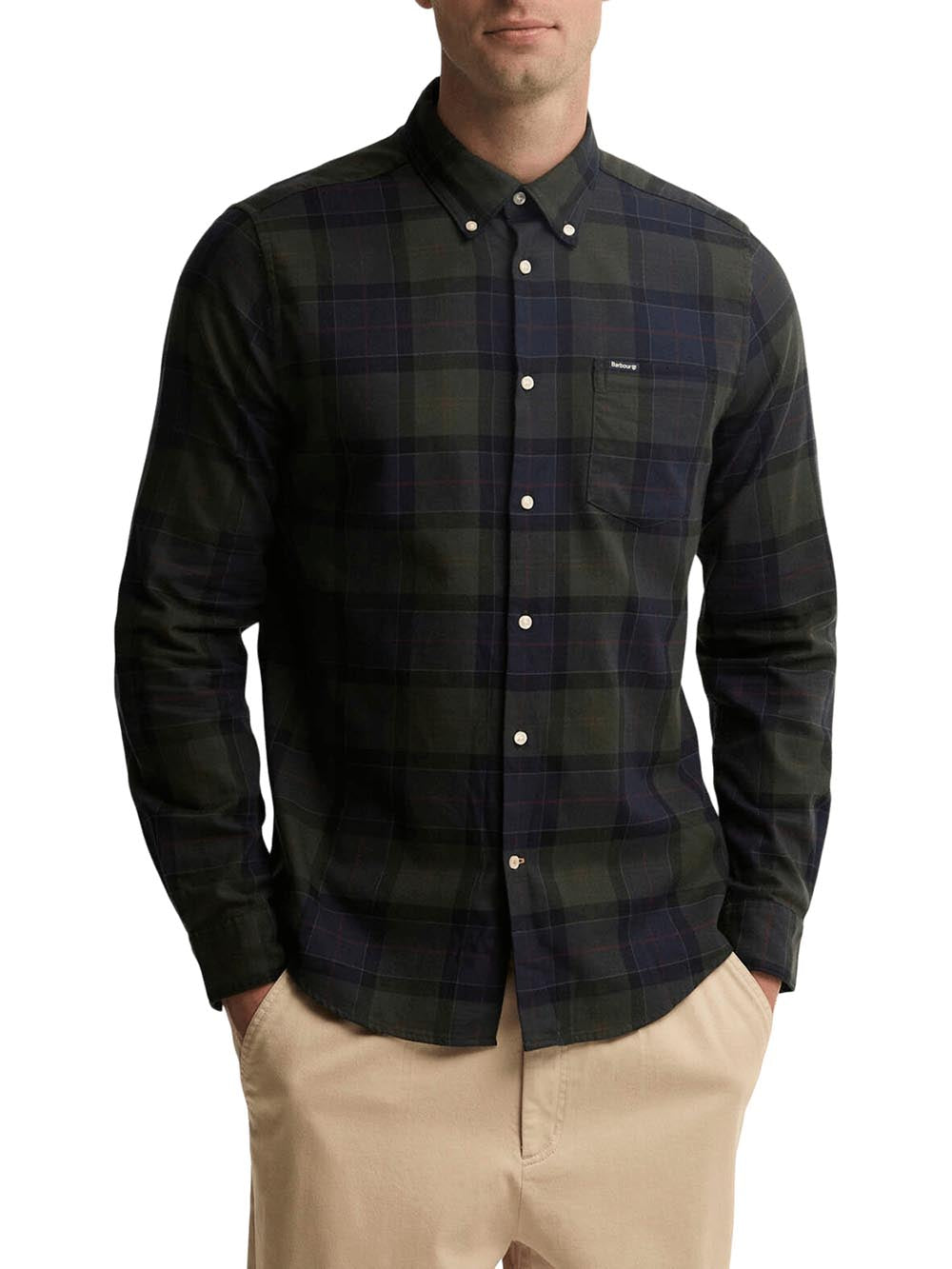FORTROSE TAILORED SHIRT Barbour Camicia Uomo Msh4991 Verde