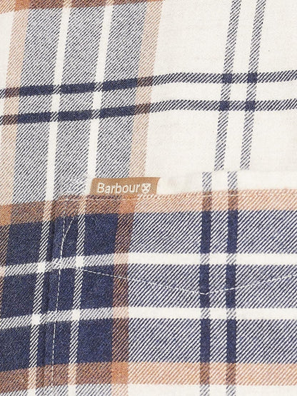 PORTDOWN TAILORED SHIRT Barbour Camicia Uomo Msh5035 Beige/blu
