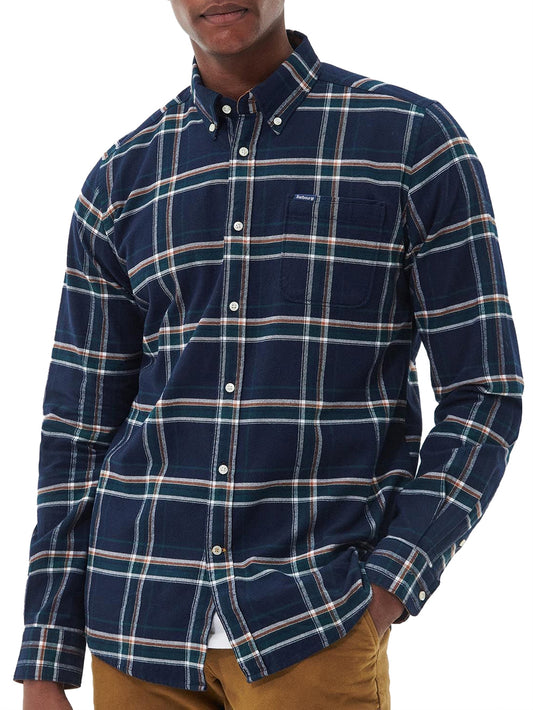 RONAN TAILORED CHECK SHIRT Barbour Camicia Uomo Msh5037 Blu