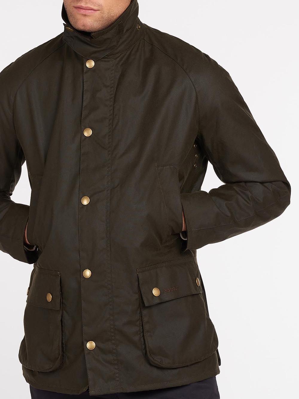 ASHBY WAX JACKET Barbour Giubbino Uomo Mwx0339 Verde oliva