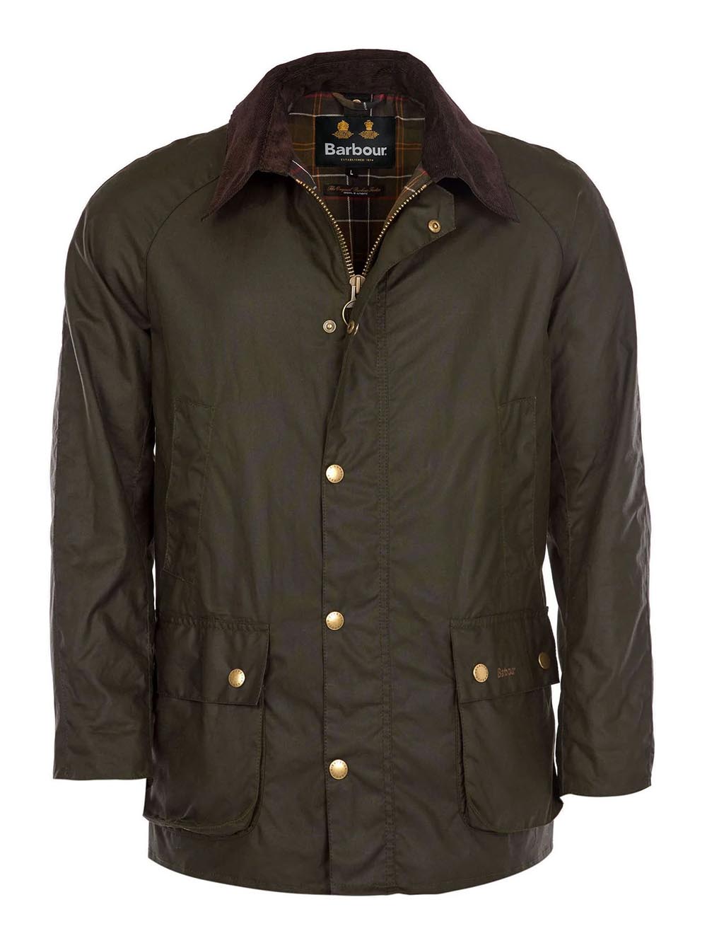 ASHBY WAX JACKET Barbour Giubbino Uomo Mwx0339 Verde oliva