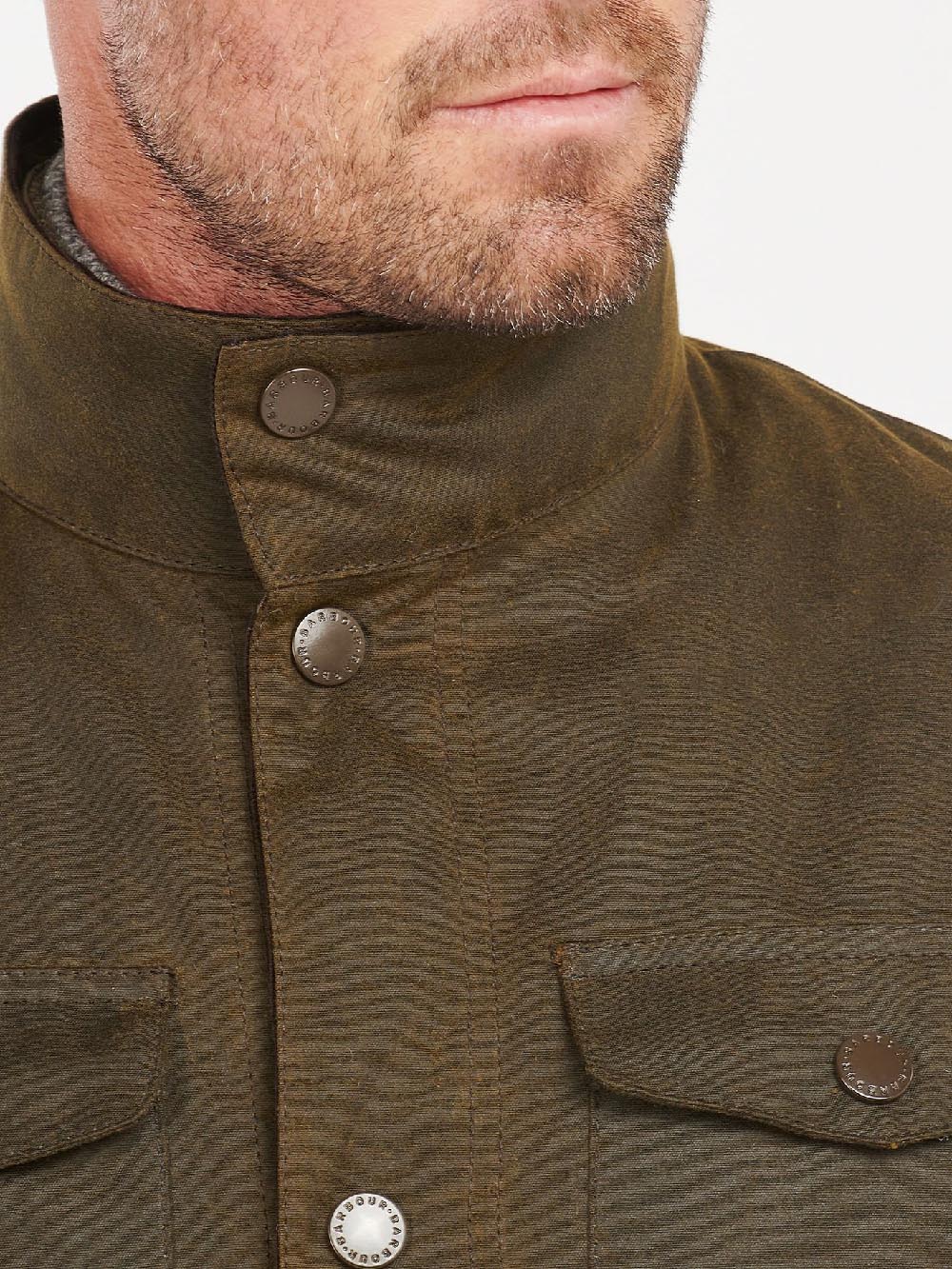 OGSTON WAX JACKET Barbour Giubbino Uomo Mwx0700 Verde oliva
