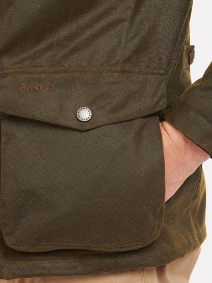 OGSTON WAX JACKET Barbour Giubbino Uomo Mwx0700 Verde oliva
