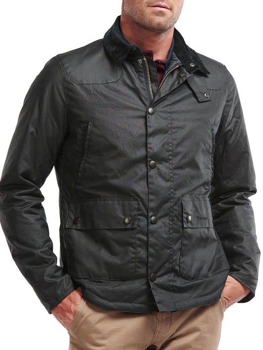 REELIN WAX JACKET Barbour Giubbino Uomo Mwx1106 Verde scuro