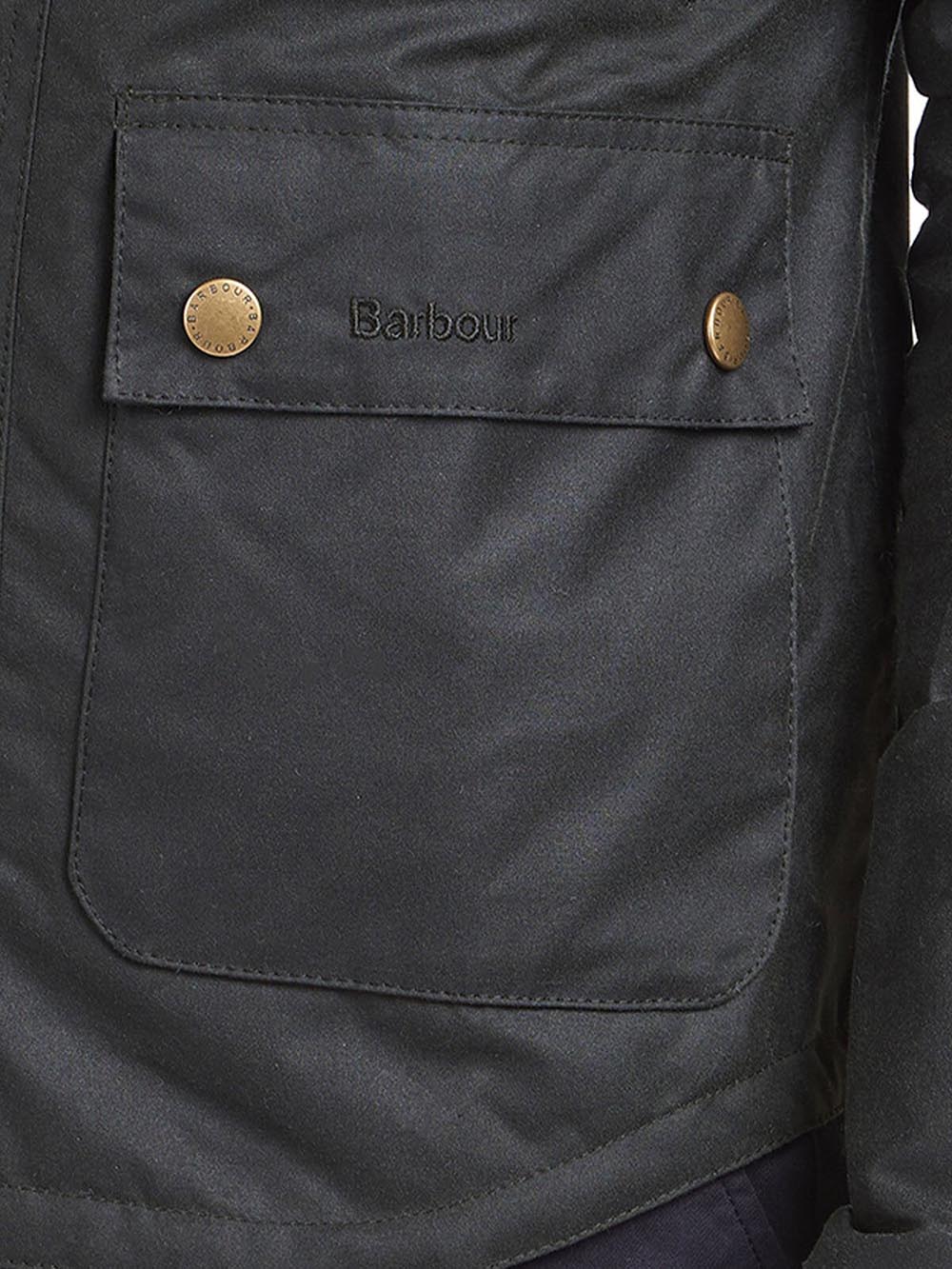 REELIN WAX JACKET Barbour Giubbino Uomo Mwx1106 Verde scuro